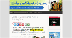 Desktop Screenshot of gardenshedplansonline.com