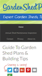 Mobile Screenshot of gardenshedplansonline.com